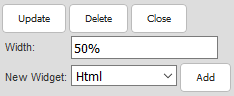 Add or Edit an HTML Widget