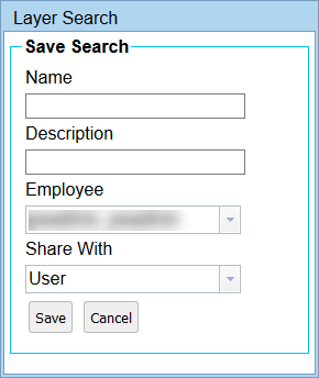 Create a Saved Layer Search