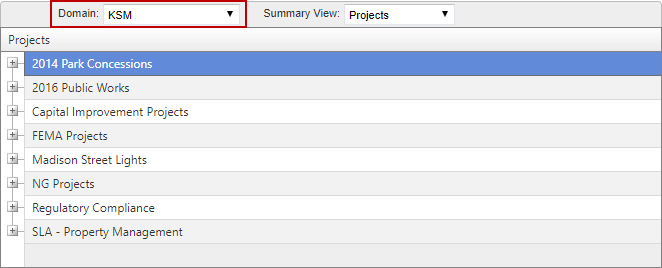 Access Projects Across Multiple Domains