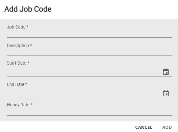 Add or Edit a Custom Job Code