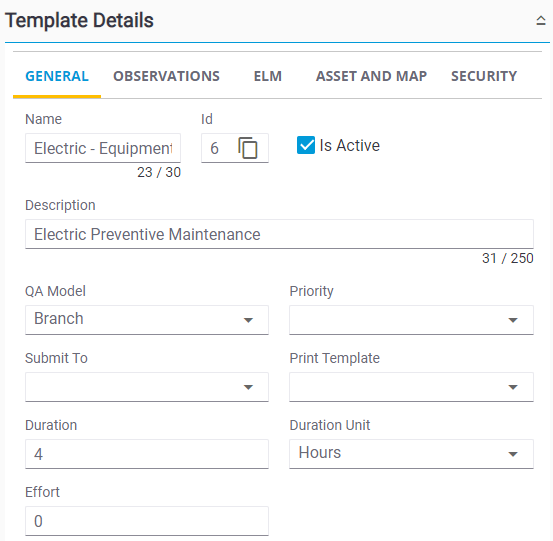 Add or Edit a Custom Inspection Template