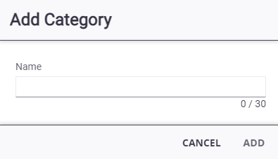 Add or Edit a Custom Field Category