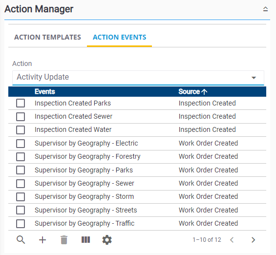 Add or Edit an Action Event