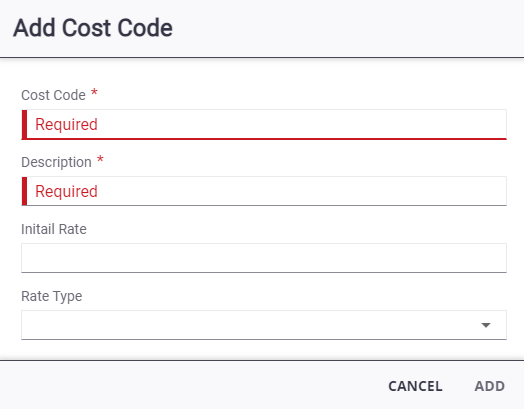Configure Dynamic Cost Codes