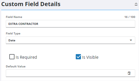 Add a Date Custom Data Field