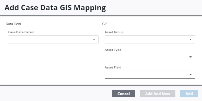 Map Case Data Details to the GIS