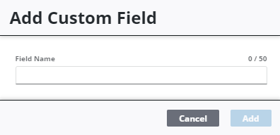 Add or Edit a Text Custom Field