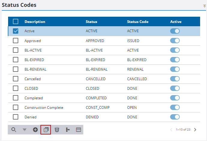 Clone a Status Code