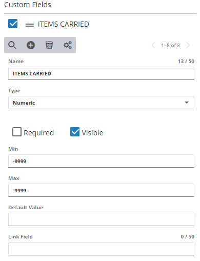 Add or Edit a Numeric Custom Field