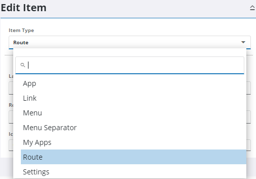 Edit Item Select Add Menu Items