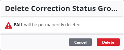 Remove Checklist Status from a Checklist Status Group