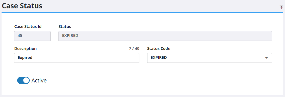 Update Status Code Edit a Status Code
