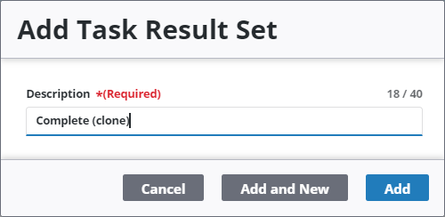 Clone a Task Result Set