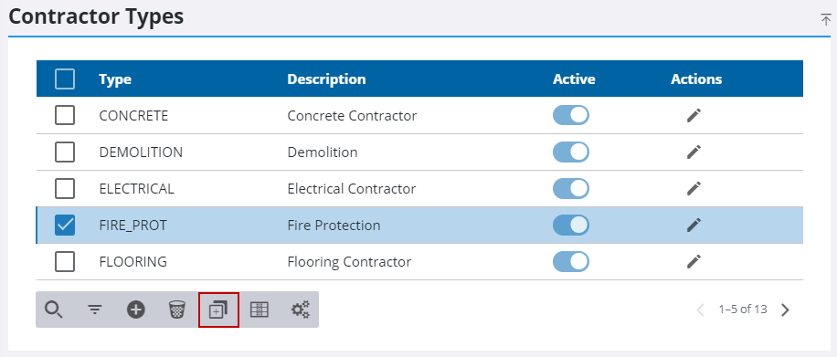 Clone a Contractor Type