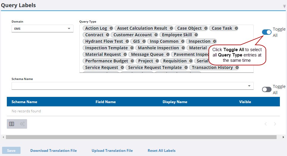 Customize Query Labels