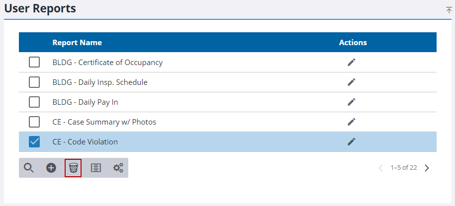 Remove a Report