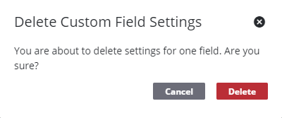 Remove a Universal Custom Field