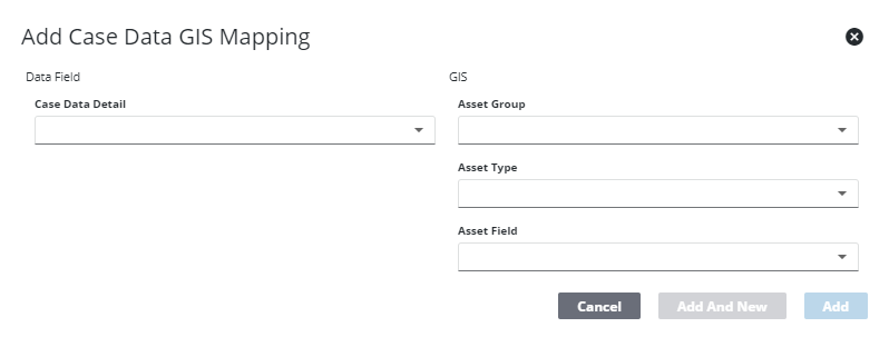Map Case Data Details to the GIS