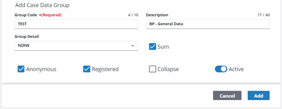 Clone a Case Data Group