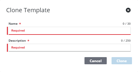 Clone a Custom Inspection Template