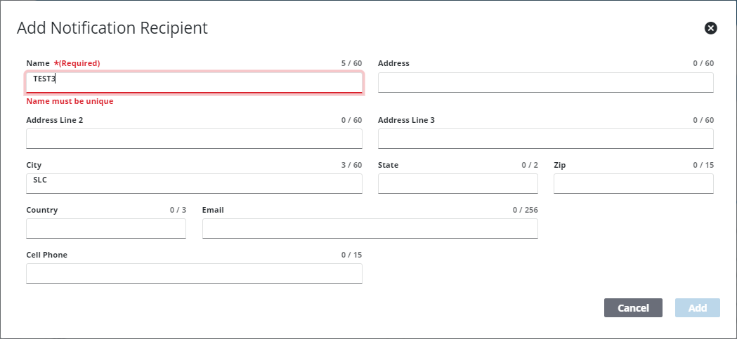 Clone a Notification Recipient