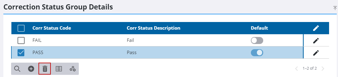 Edit a Checklist Status Group