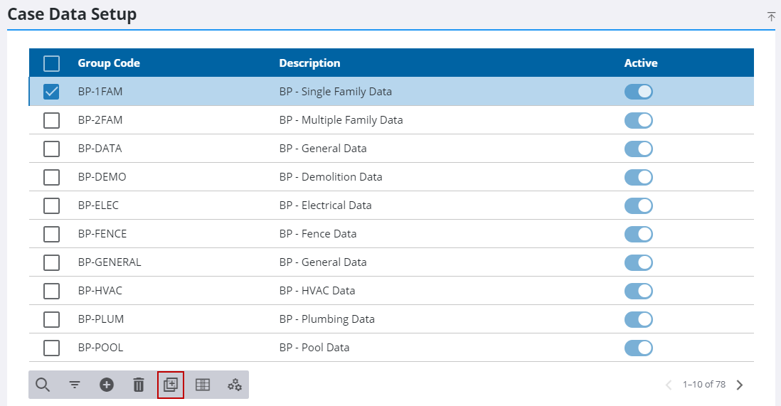 Clone a Case Data Group