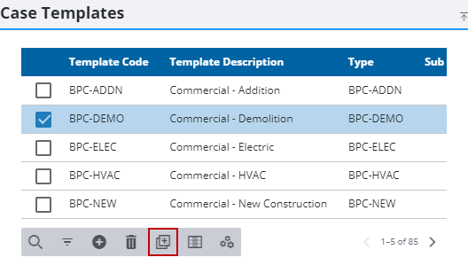 Clone a Case Template