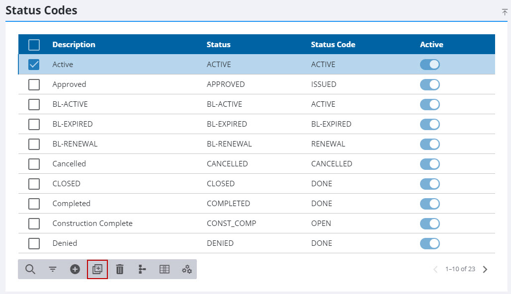 Clone a Status Code