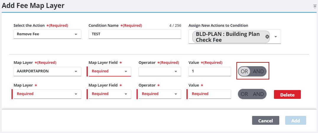 Add a Fee Map Layer