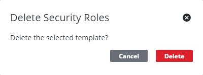 Remove a Security Role