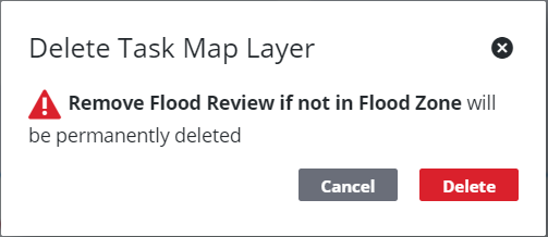 Remove a Task Map Layer
