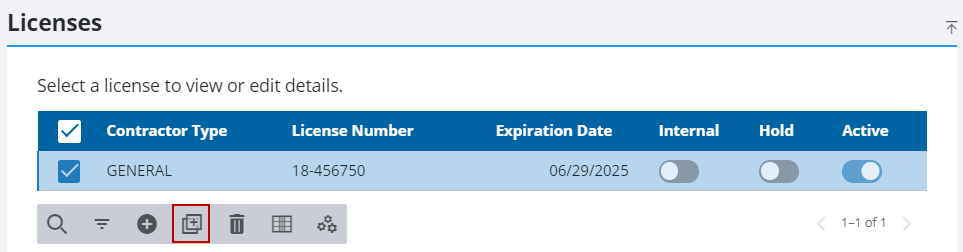 Clone a Contractor License