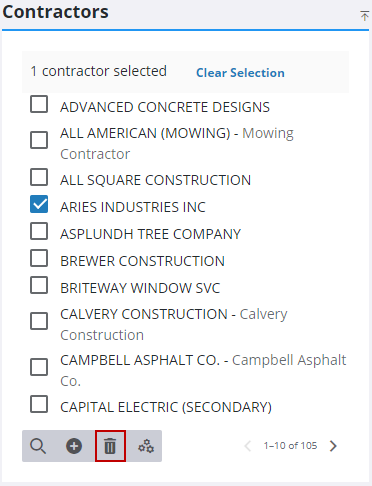 Remove a Contractor