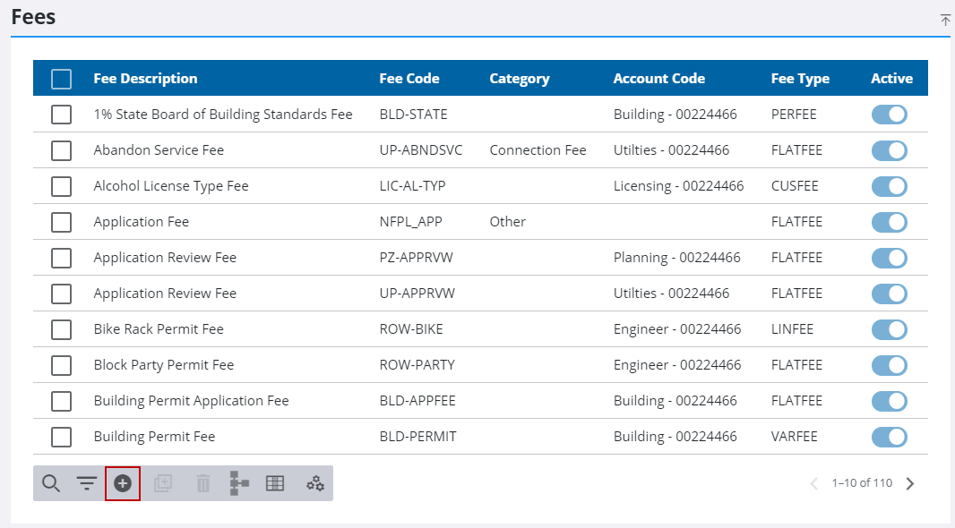 Add a Fee