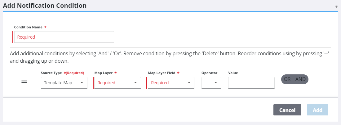 Add a Notification Condition