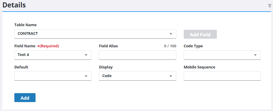 Add a Universal Custom Field