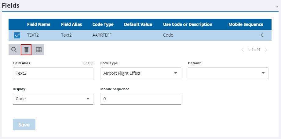 Remove a Universal Custom Field