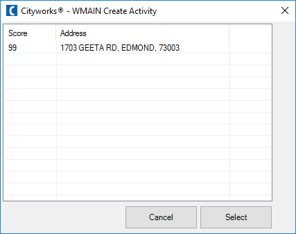 Create a Work Activity