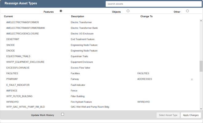 Reassign Asset Types