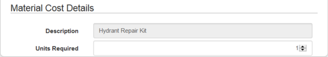 Add Material to a Work Order Template