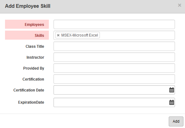 Add a Skill to an Employee