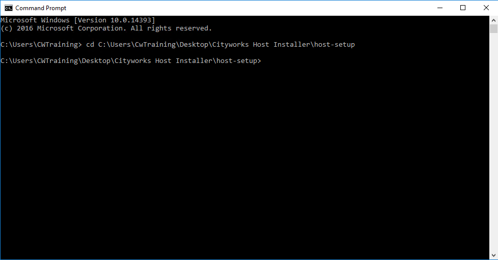 Run Cityworks Installer Using the Command Line Interface