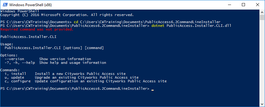 Install Public Access Using the Command Line Interface (CLI) Installer