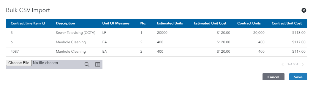 Upload Bulk CSV