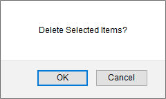 Delete Dialog Box Example Remove a Case Template