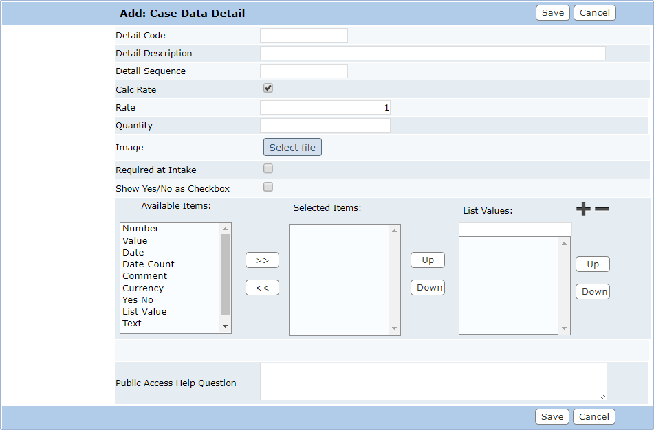 Add a Detail to a Case Data Group