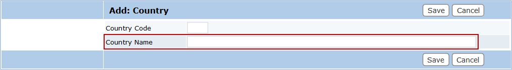 Add a Country Code