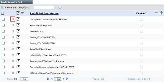 View a Task Result Set