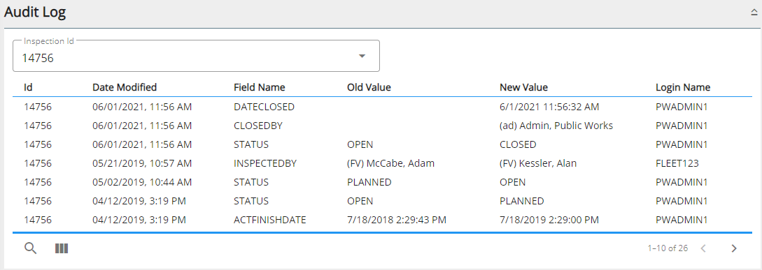 View the Audit Log